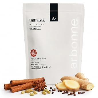 Arbonne EssentialMeal Meal Replacement Shake - Protein Shake, Vegan Protein Powder, Complete Daily Nutrition, Chai