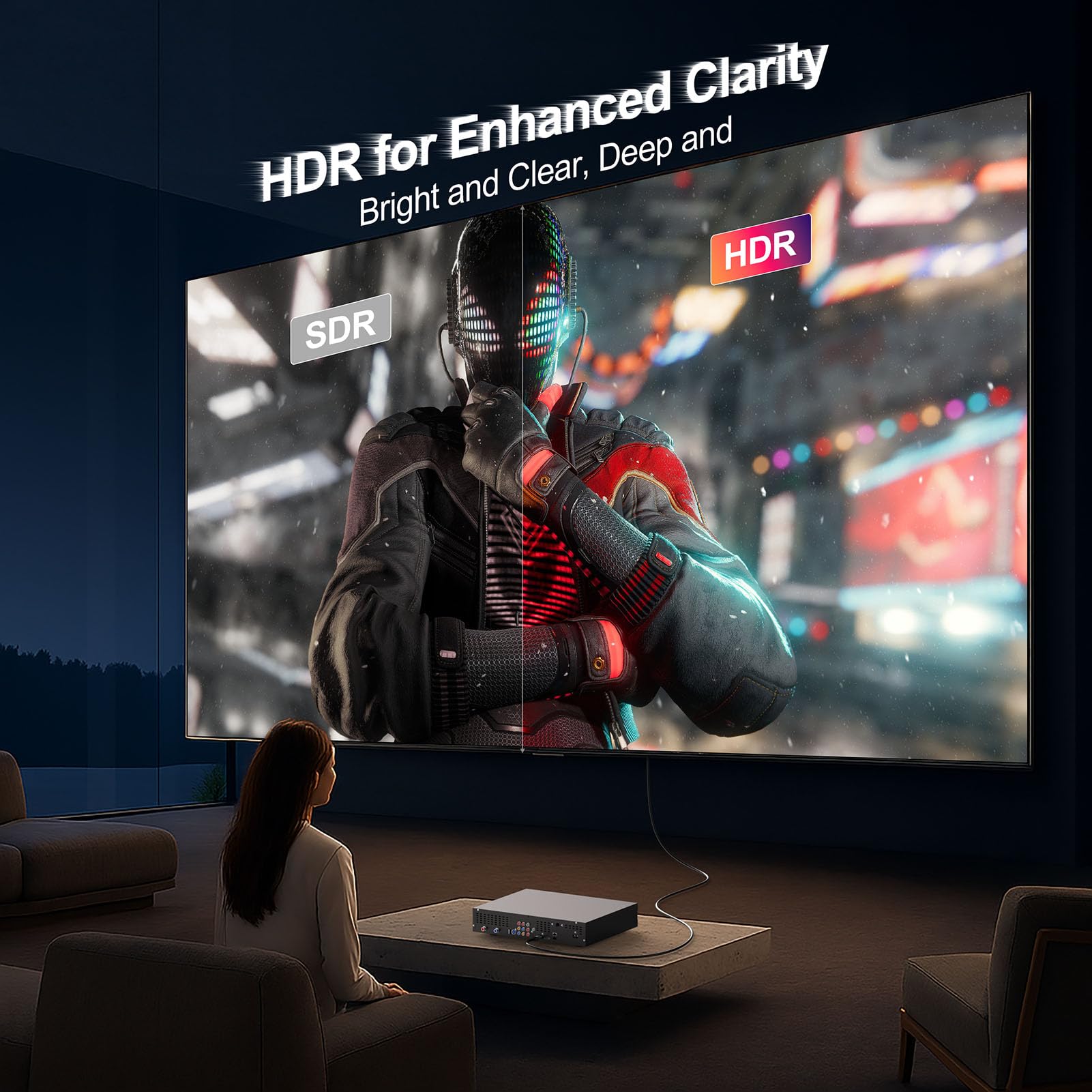 Cavo HDMI 2.0 ad alta velocità 4K da 0,9 m, confezione da 10 cavi HDMI 2.0 da 0,9 m, cavo HDMI per monitor del computer TV 4K a 60Hz, 2K a 120Hz con Ethernet/ARC, 3D, HDCP 2.2, compatibile con Roku/LG