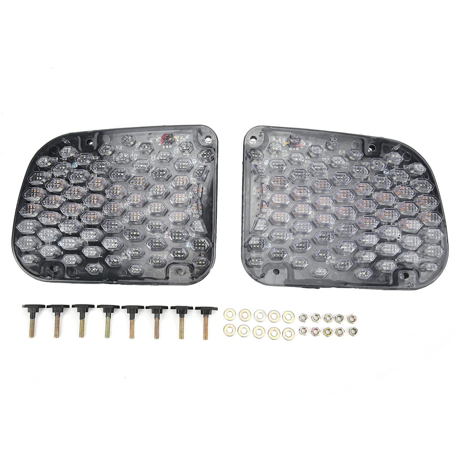 Chrees Marcador de Posición de Luz de Circulación Diurna Señal de LED Luz Indicadora LED Conjunto DRL Azul DRL Señal Amarilla Impermeable ABS 12V para Smart 2015 2018