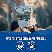 Vista 5 de Backpacker's Pantry - Lasaña, 2 porciones por bolsa (6 unidades), comida deshidratada, 19 gramos de proteína, vegetariana