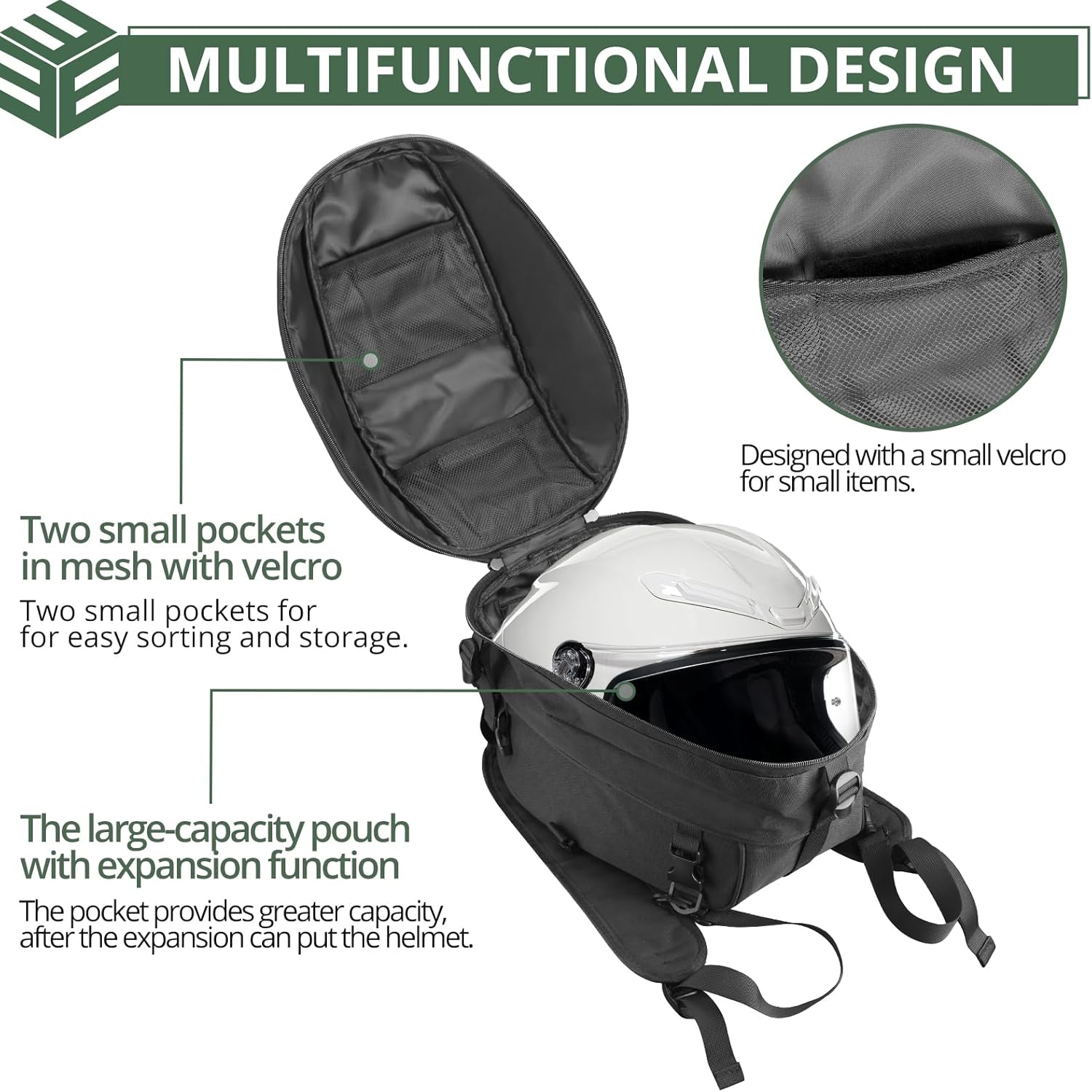 Reflective Backpack Duhan Motorcycle Backpack Waterproof Helmet