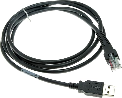 Arkscan Cable USB compatible con escáneres de código de barras Zebra Motorola y Symbol modelo CBA-U01-S07ZAR (6.6 ft6 pies planos)