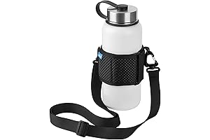 Water Bottle Carrier Holder with Shoulder Strap