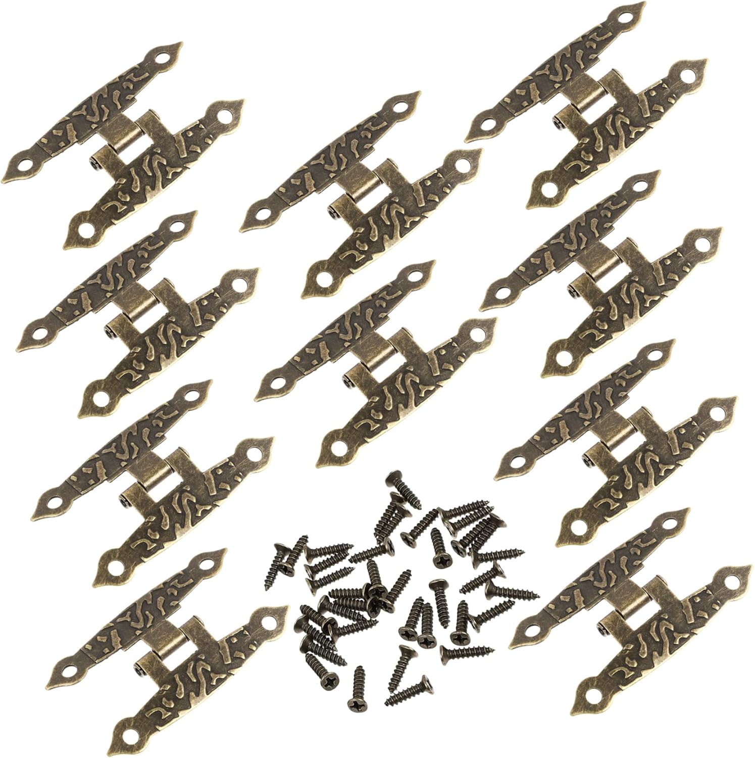 OSALADI 10pcs Box Hinge Door Hinge Hinges for Doors