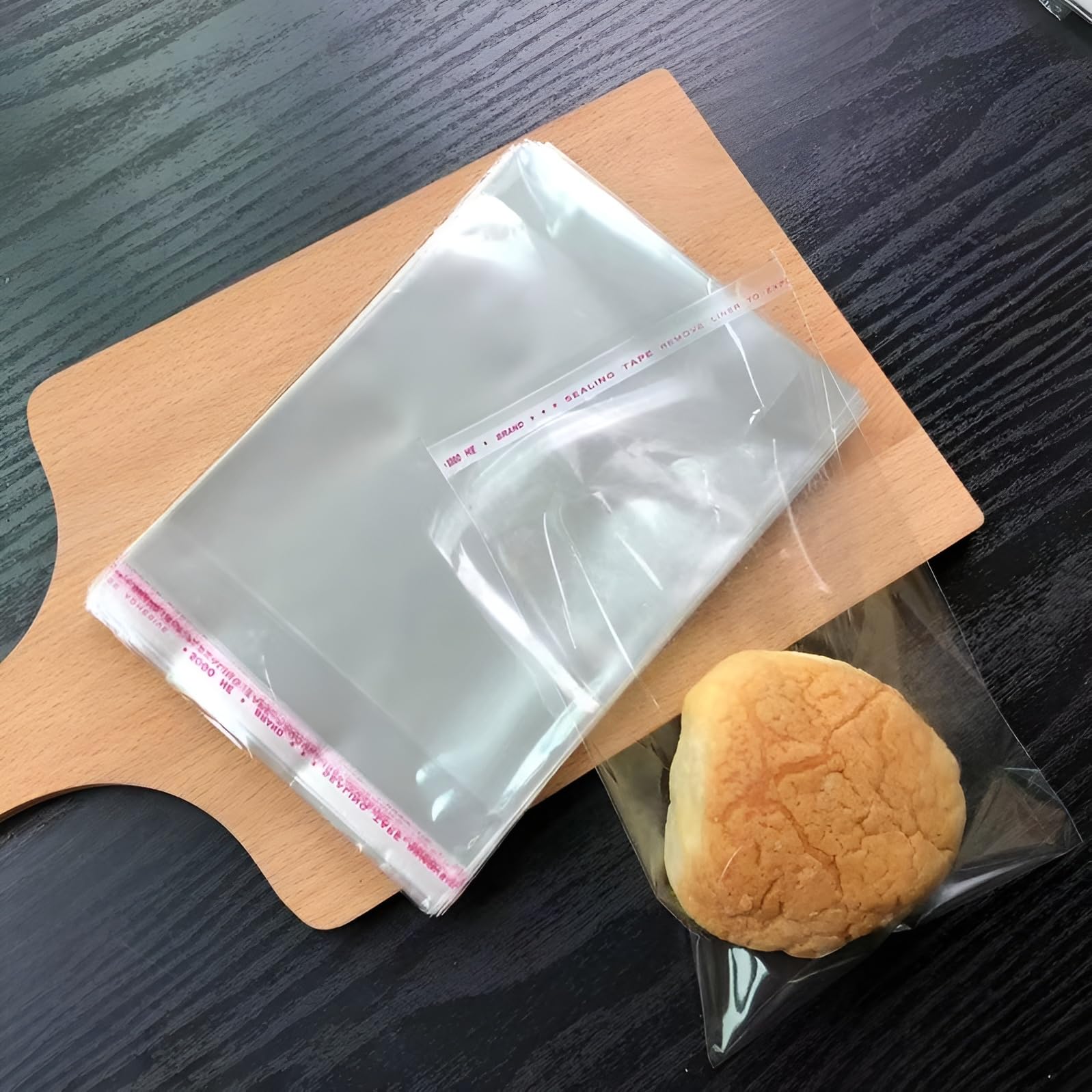 Bolsas de celofán autoadhesivas transparentes de 10 x 12,7 cm, 300 unidades, bolsas de celofán OPP para caramelos, joyas, collares, aperitivos, nueces, embalaje de regalo, envoltorios decorativos