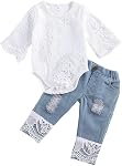 Baby Girl Clothes Infant Girl Heart Prints Outfits Long Sleeve Romper and Pants Clothing Sets