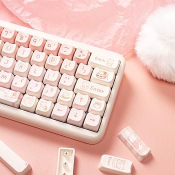 Amazon | SUEHIODY猫型キーキャップセットMao輪郭かわいいキーキャップ