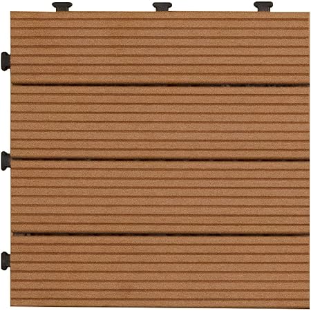 Amazon Co Jp ウッドデッキ パネル フォレスタプロ 36枚組 約30 30 2 6cm ブラウン バルコニータイル ウッドパネル ウッド タイル デッキパネル ガーデンデッキ 連結 ジョイント ガーデニング Diy x4 49 Gl Diy 工具 ガーデン