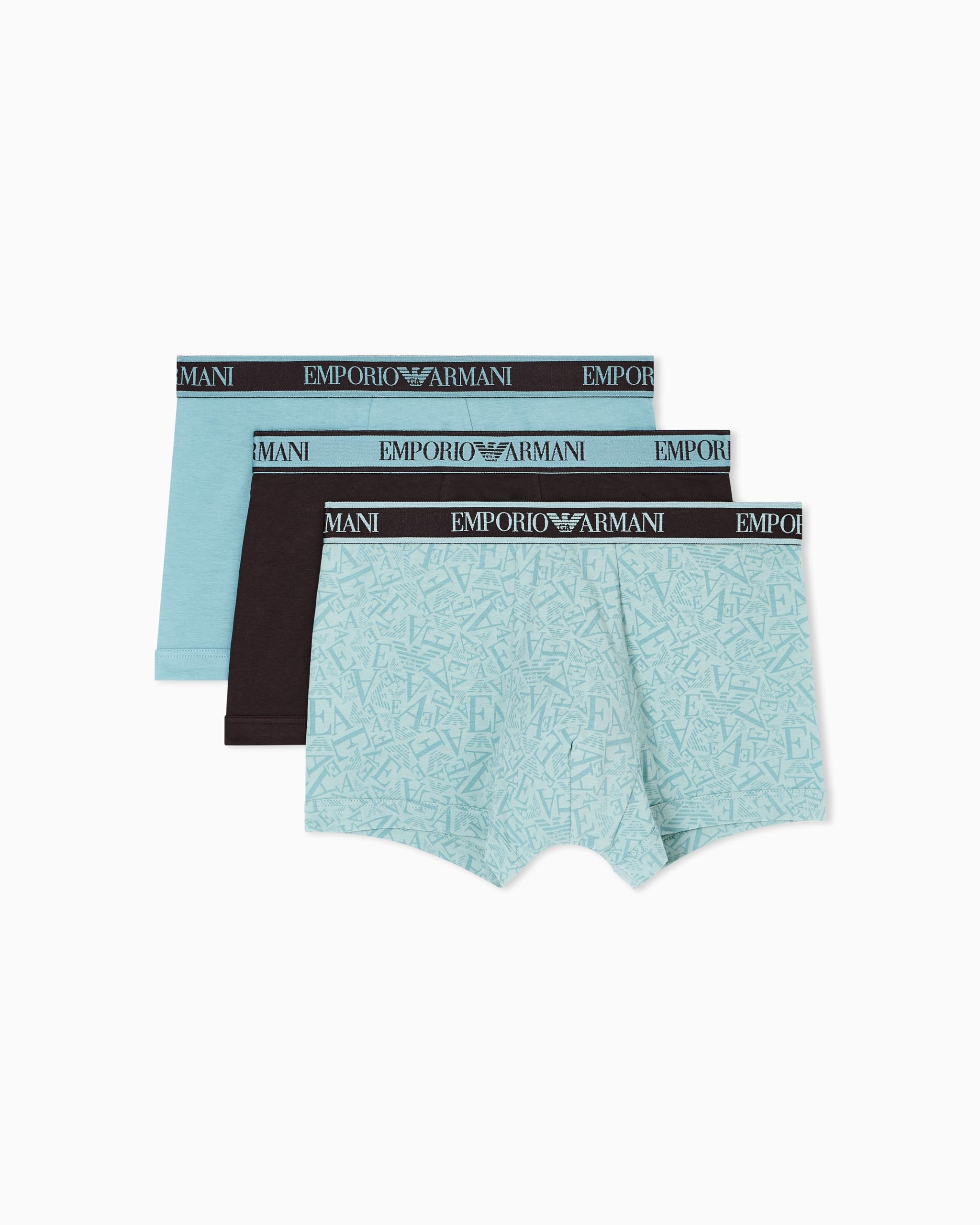 Emporio Armani Man's CORE Logoband 3-Pack Trunk Brown XXL