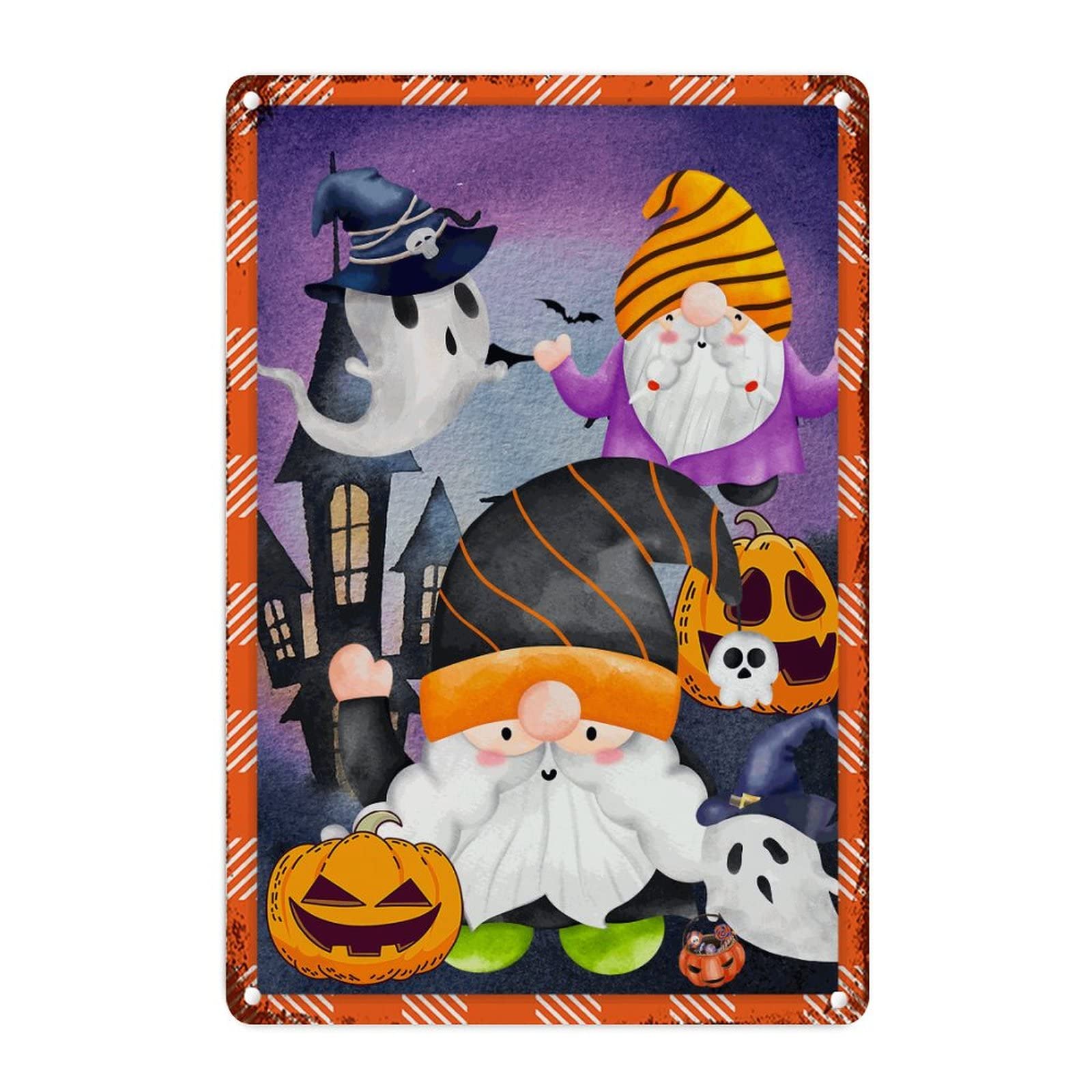Décoration effrayante en métal d'Halloween : l'atout charme de votre garage et cour