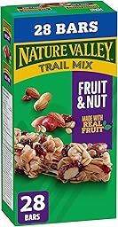 NATURE VALLEY - VALUE PACK SIZE - Fruit and Nut, Almonds, Raisins, Peanuts, Cranberries Granola Bars, Pack of 28 Bars, 980 Grams Package, Whole Grains, No Artificial Colours, No Artificial Flavours
