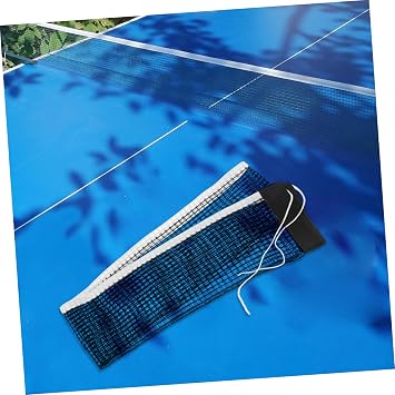 Mesh Table Tennis Net Durable Polyester-Cotton Construction Lightweight Foldable Effortless Installation for Standard Tables Enhanced Ball Rebound Black Net