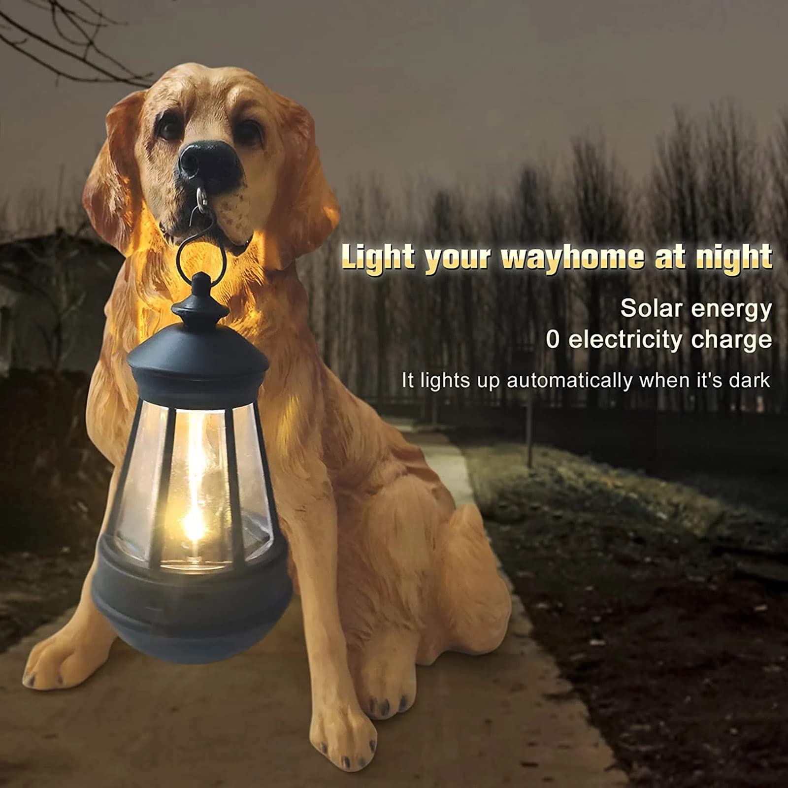 Animali Da Giardino Lanterne Solaire Funéraire Patte Chat/Chien - LED Blanc Chaud 240cm Pour Jardin Et Balcon Tapo Ampoule Connectée
