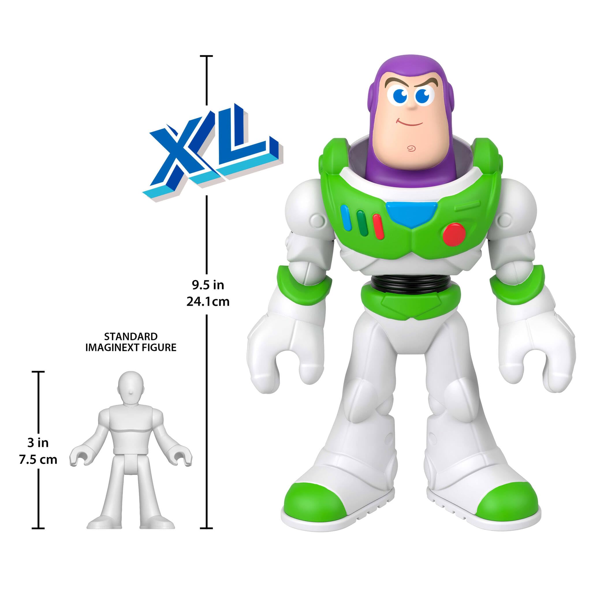 Fisher-Price Imaginext XL 9-inch Buzz Lightyear Action Figure with Articulation Wearing Signature Movie Look Inspired by Disney and Pixar Toy Story (Characters May Vary) - Image 3
