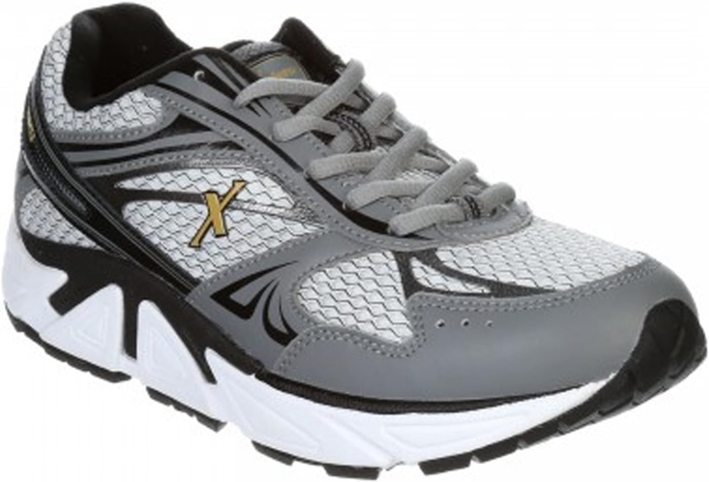 Genesis XPS Men's Athletic Shoe: Grey/Black 8.5 Wide (2E) Lace
