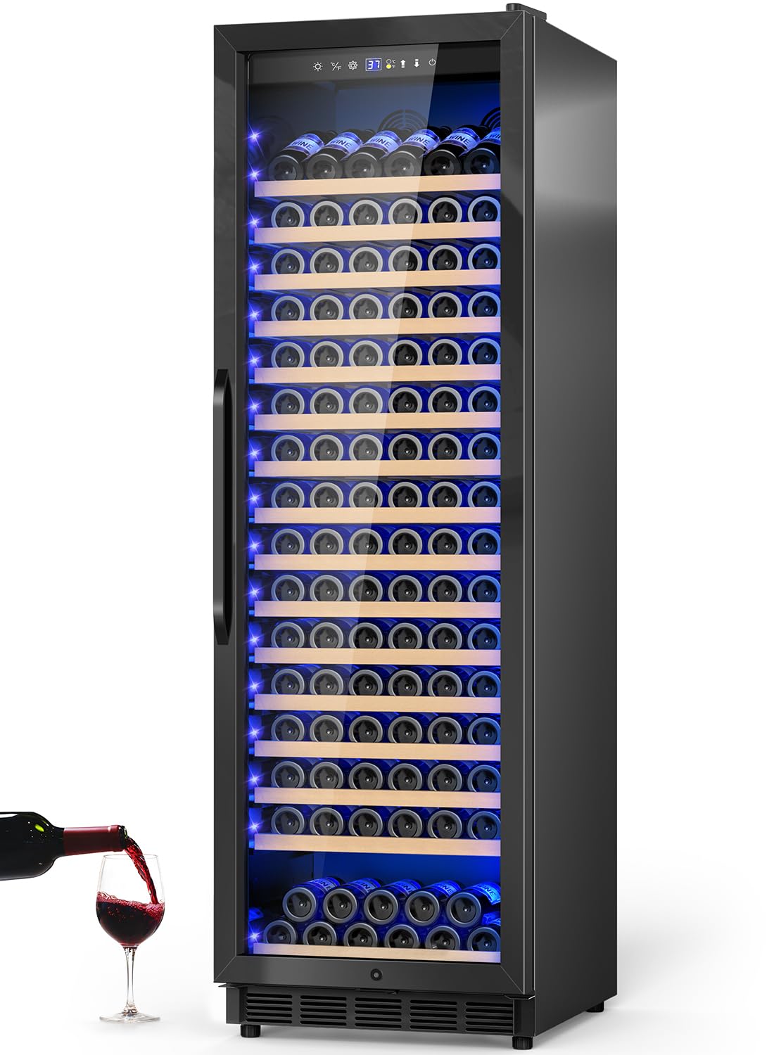 Velivi Velivi-KMHJ510 Black Wine Cooler Black