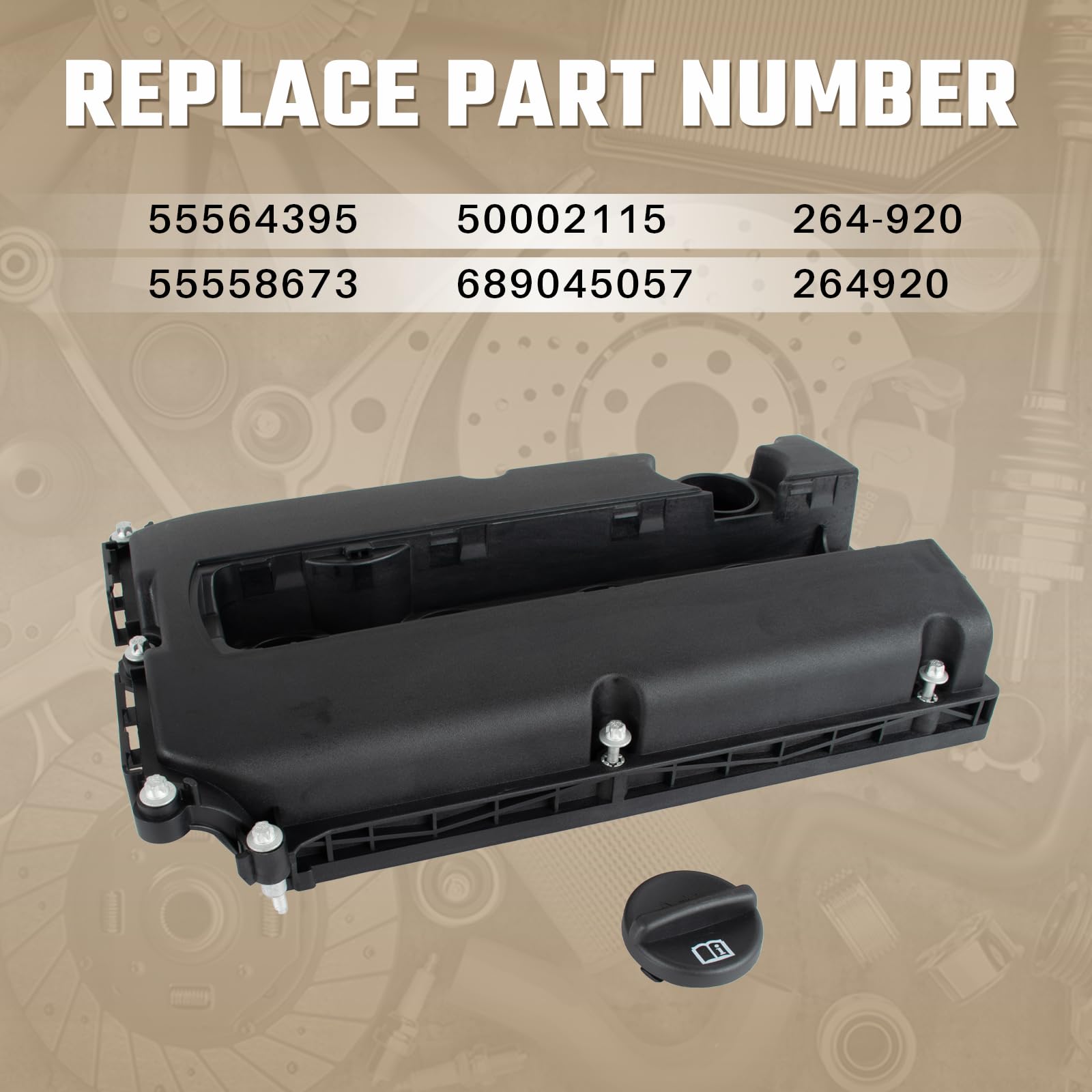 Couvercle De Culbuteur (Valve Cover) Pour Opel, Fiat, Chevrolet - Réf. 55564395 - Neuf Avec Joint