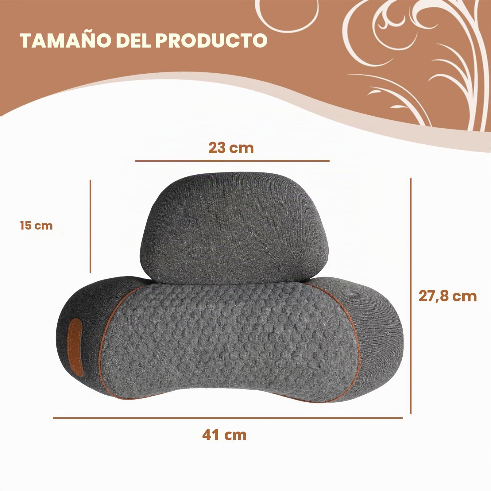 3 en 1 Juego de Masajeador de Cuello y Almohada, Juego de Masajeador de Espalda y Cervicales con Vibración y Tracción, para Casa y Oficina Alivio del Dolor de Tejidos Profundos (Negro)