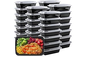 Durable 28oz Meal Prep Containers with Lids