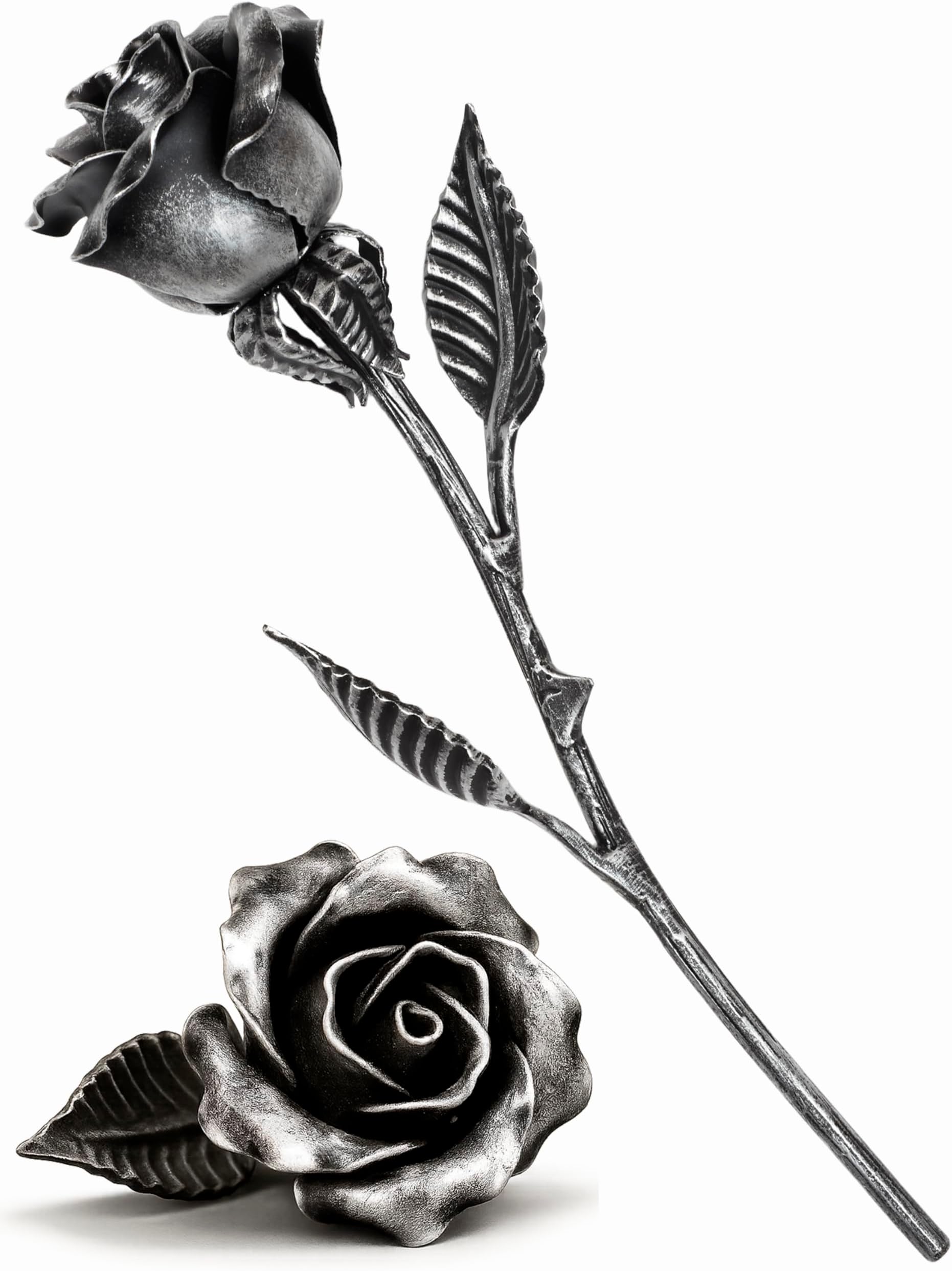 Eternal Hand-Forged Iron Rose – Romantic Metal Flower, Symbol of Love That Never Fades – Perfect for Wife or Girlfriend