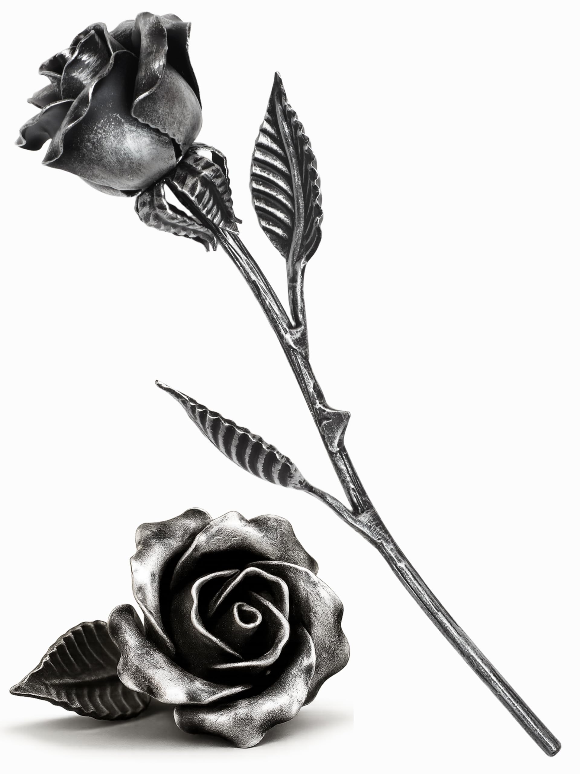 Eternal Hand-Forged Iron Rose – Romantic Metal Flower, Symbol of Love That Never Fades – Perfect for Wife or Girlfriend
