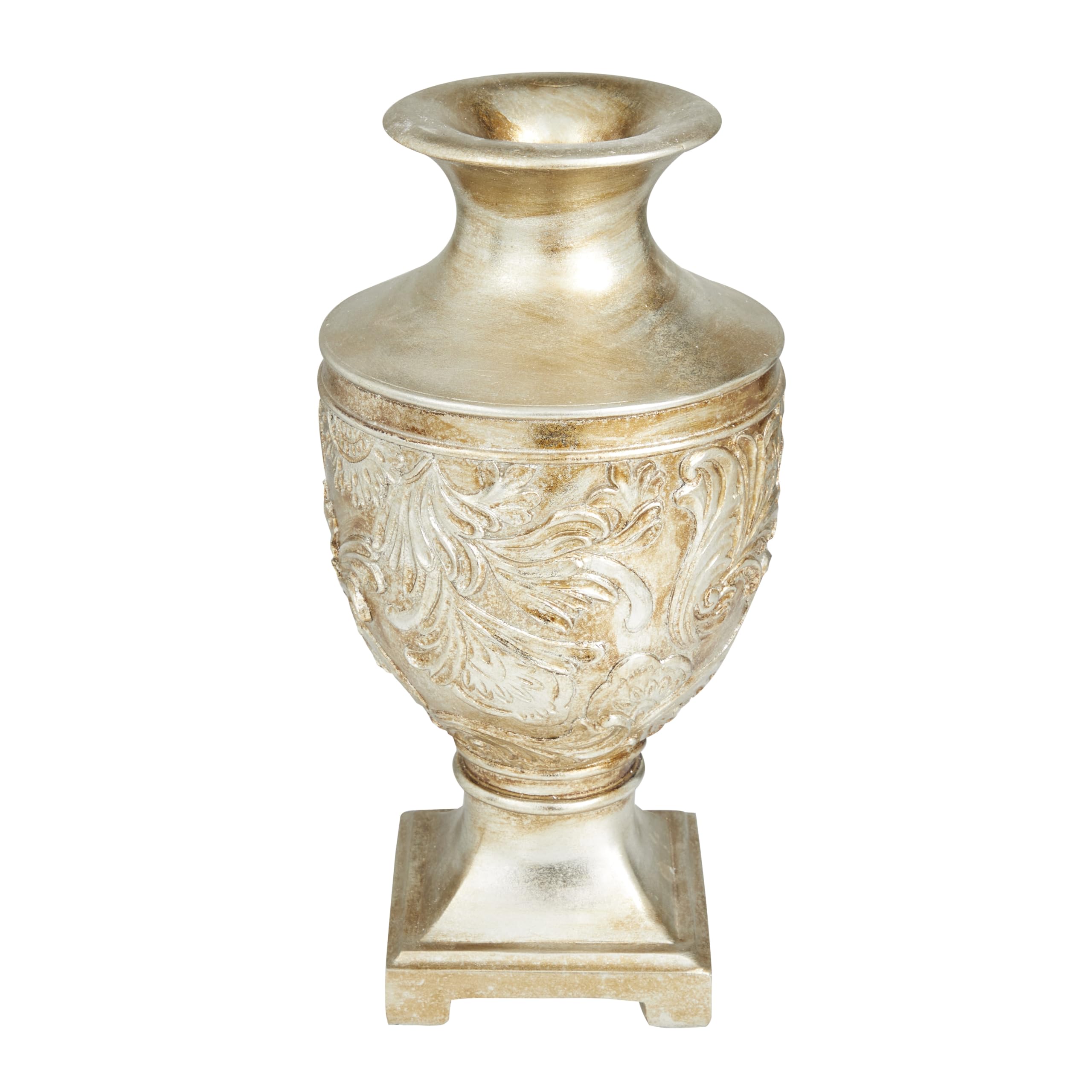 Vase traditionnel de prestige en polystone doré brillant Deco 79 hauteur 35cm