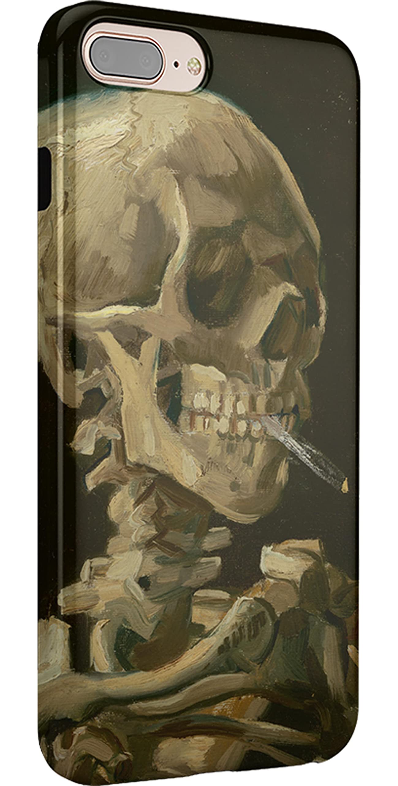 Amazon.com: Casely iPhone 6/7/8 Plus Case | Van Gogh | Skull of a Skeleton  with Burning Cigarette