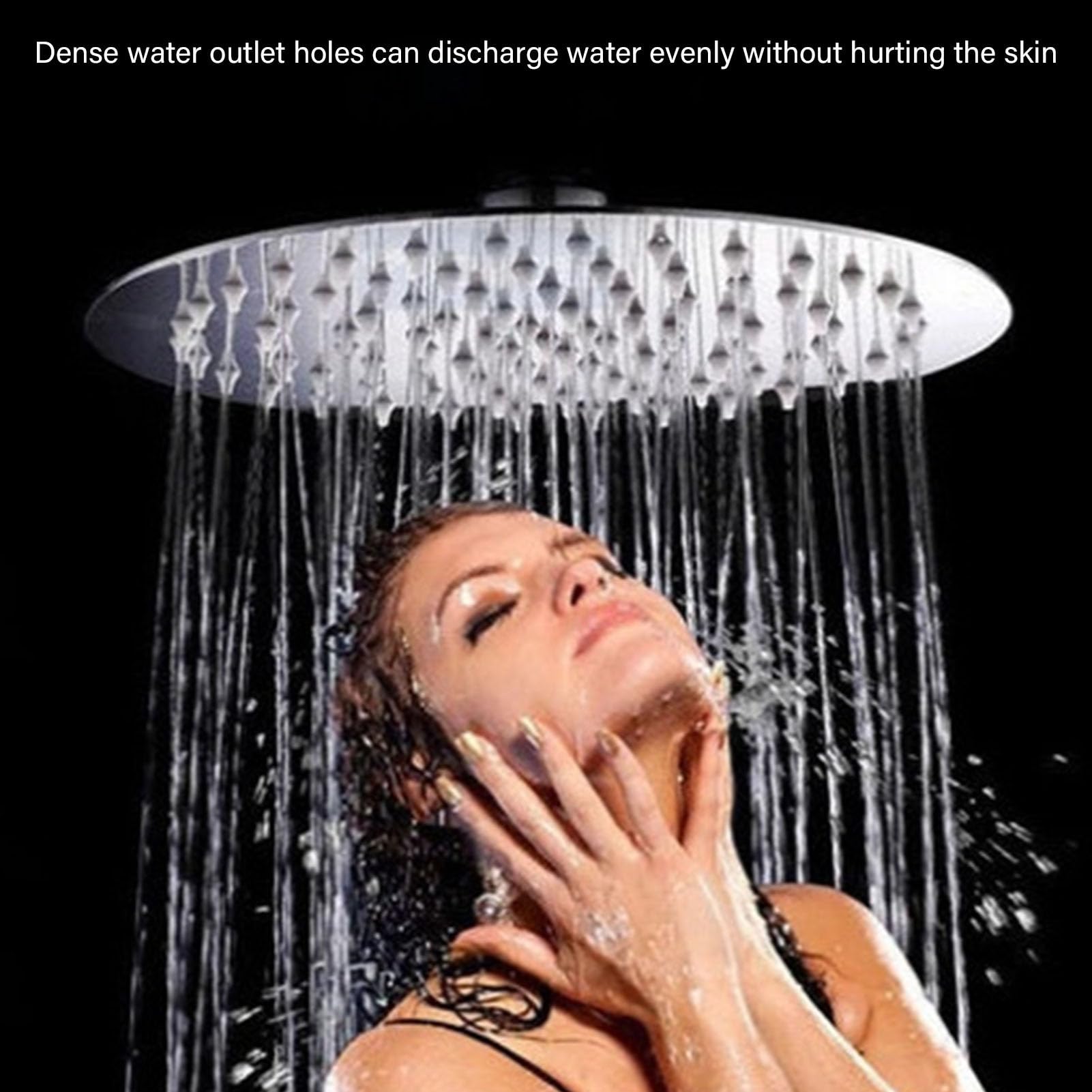 Pommeau De Douche Rond De 20 Cm (8 Pouces), En Acier Inoxydable, Facile à Installer Et à