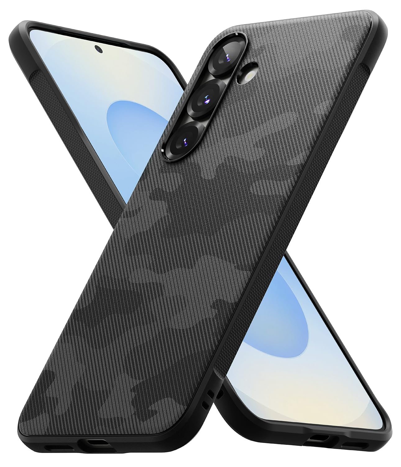 Ringke Onyx Compatible with Samsung Galaxy S25 Case Cover Rugged Flexible Durable Anti-Slip TPU Protection Shockproof S25 Back Cover - Camo Black