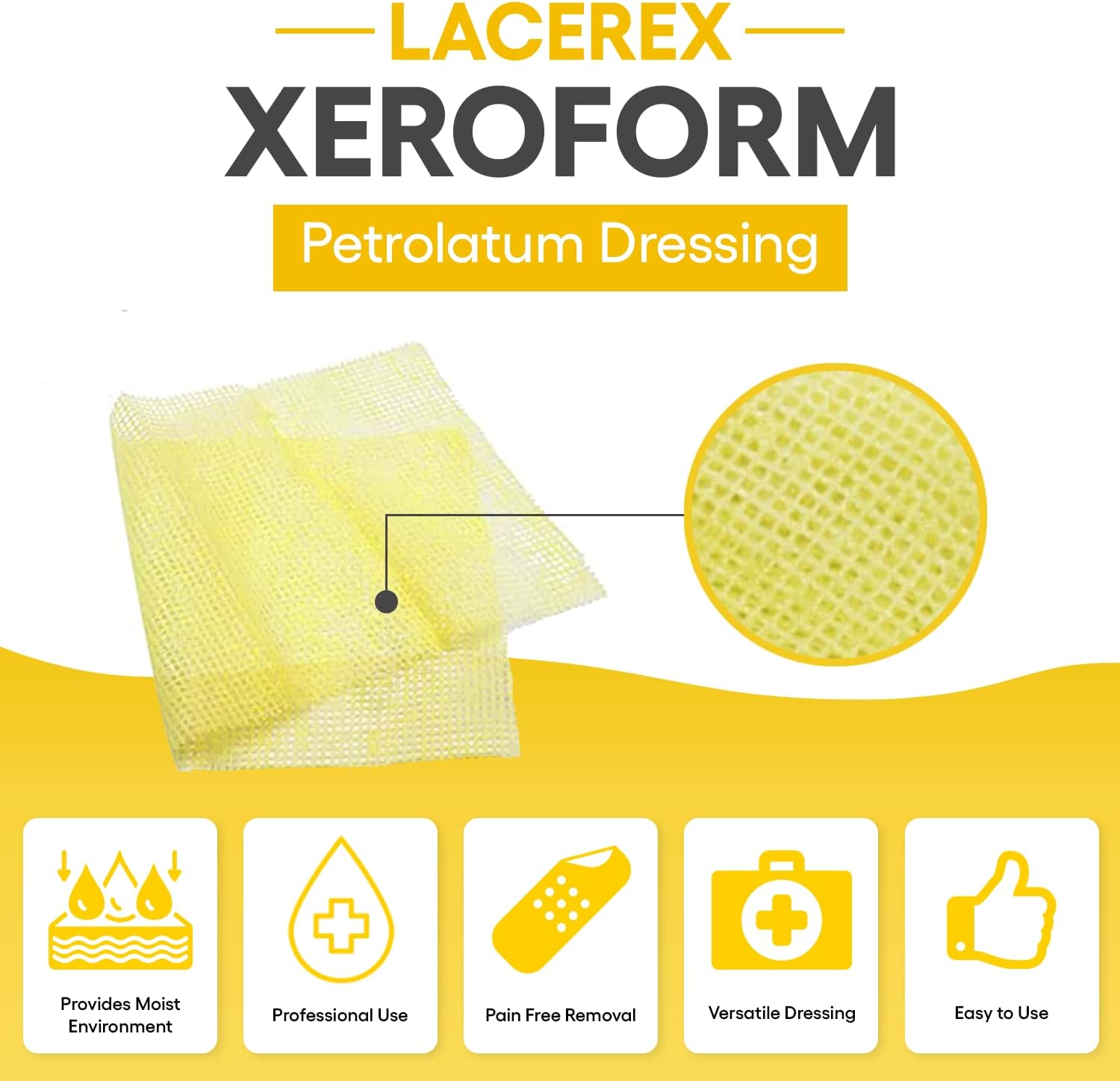 Buy AWD Medical Xeroform Petrolatum Dressing 5x9 NonAdhering Gauze