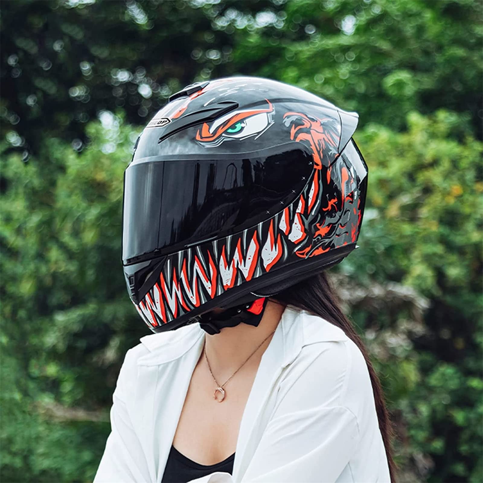 Motorradhelm, Motorradhelm Integralhelm Rapid Street Helm Unisex Erwachsene Cool Four Seasons Street Touring Motorradhelm