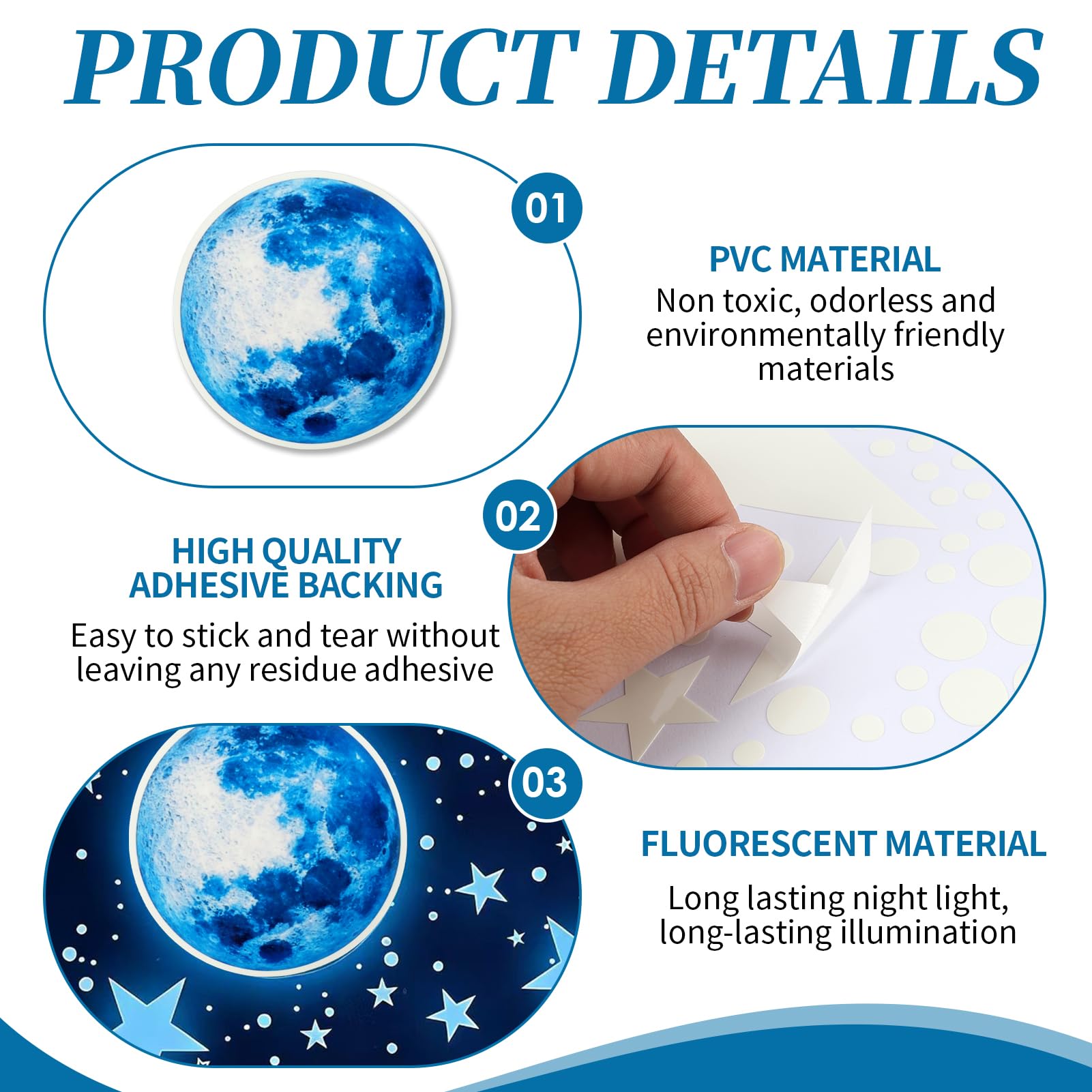 Estrellas Fluorescentes Autoadhesivas Que Brillan En Oscuridad 1086 Pcs Para Decoración De Pared Techo Sala Estar Dormitorio