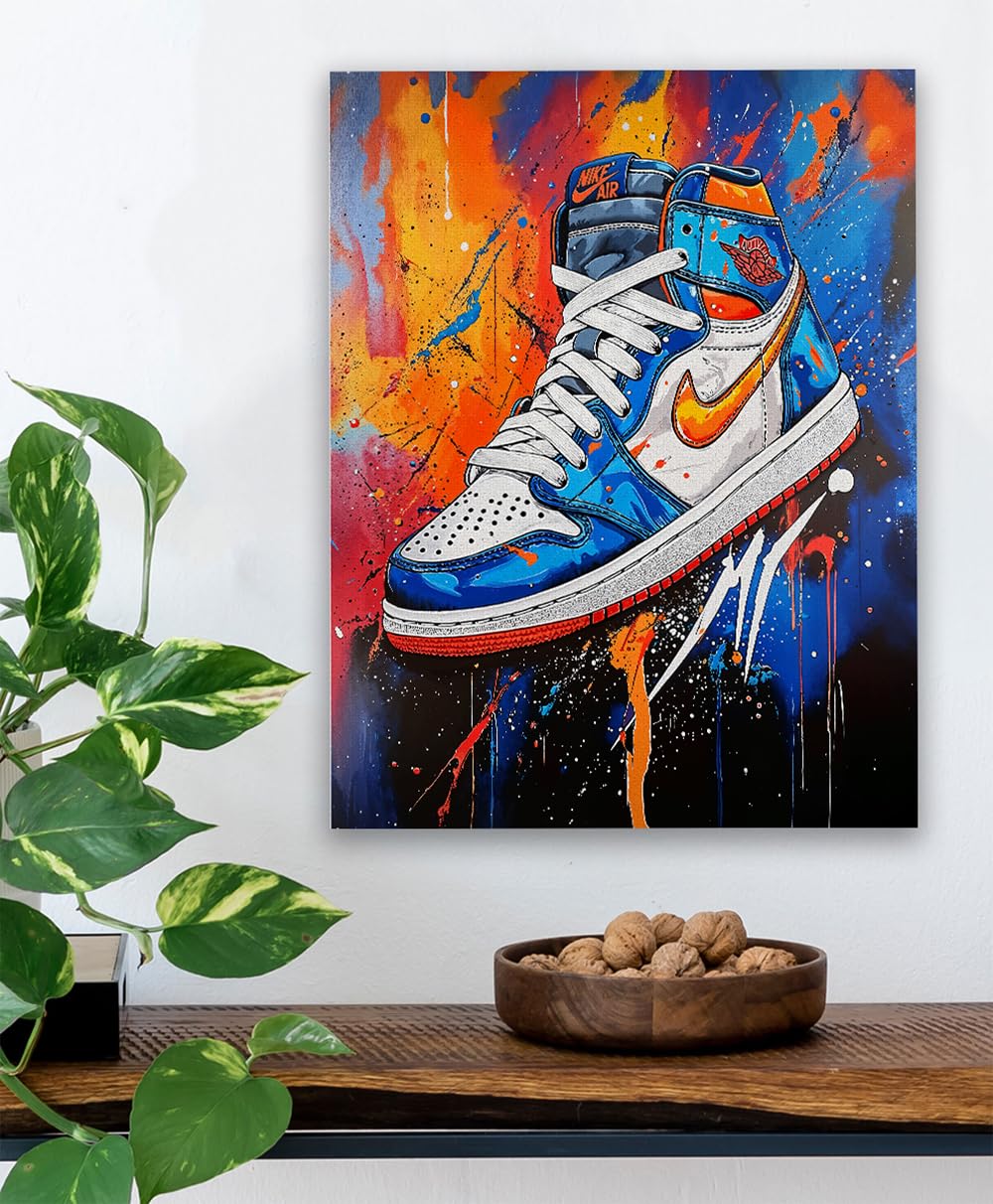 Amazon.com: Limitless Jordan Colorful Vibrant Sneaker 18x24  display picture 2