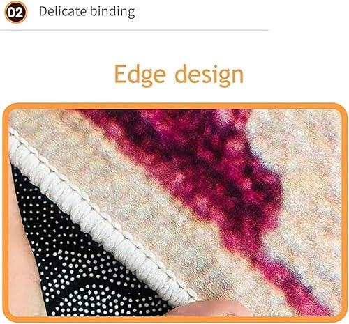 Miniatura 3 de Alfombras de magma volcán 3D, 2.6 x 10 pies, ilusión óptica, pasillo, alfombra divertida de acantilado de fuego, puente de un solo tablón, para sala