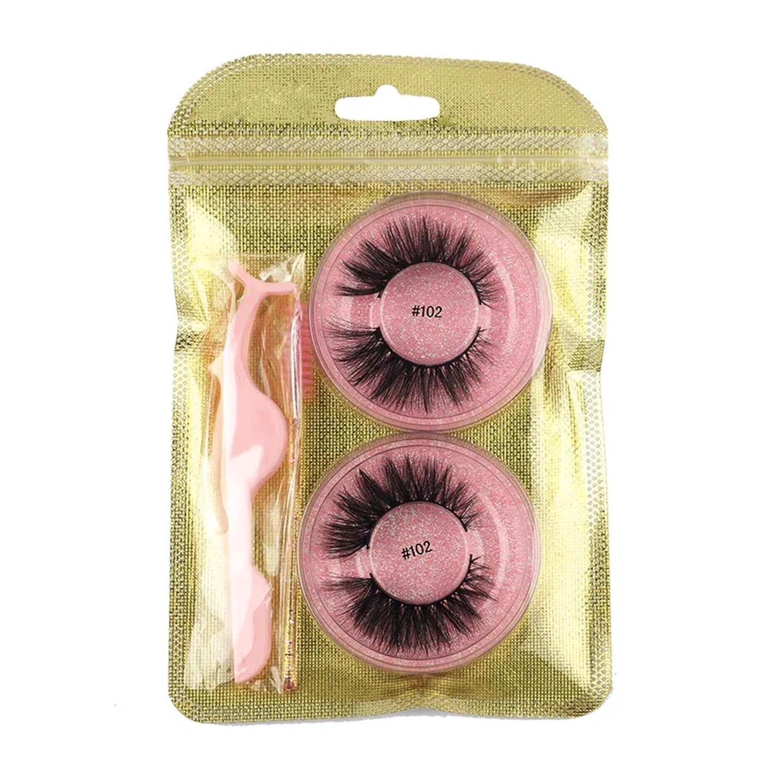 UAMOU Artikel Lashes Eye Bulk 4/50/100 PCS Natürliche lange falsche Wimpern Flauschige künstliche 3D-Nerzwimpern Verkäufer weich dick handgefertigt Cheerfully (Color : Mix 30 Pairs)