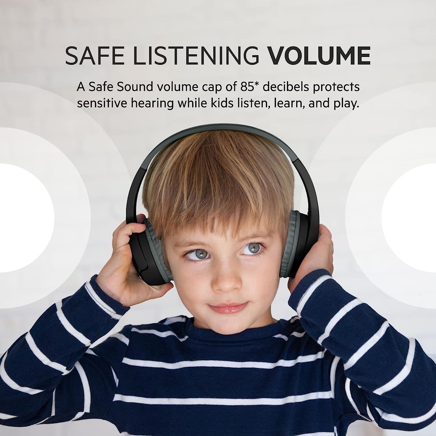 Belkin SoundForm Mini Kinderkopfhörer Kabellos - Over-Ear Mit 30h Laufzeit & 85dB Limit - Blau