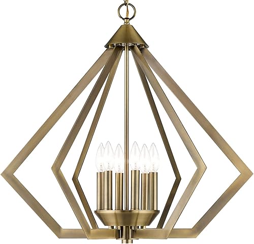 Livex Lighting 40926-01 Lámpara de araña, latón antiguo