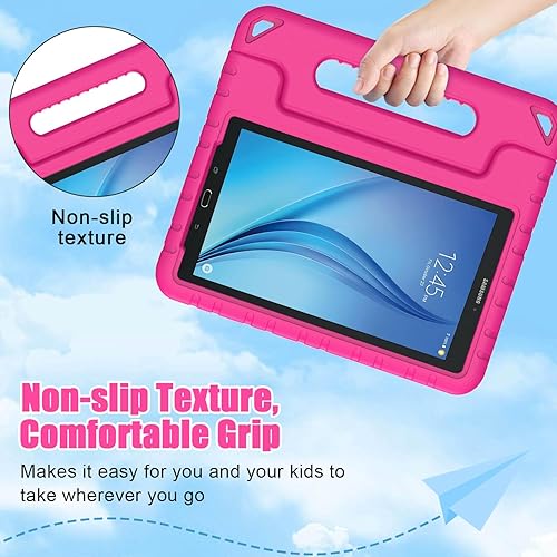 Miniatura 9 de BMOUO Funda para niños Samsung Galaxy Tab E de 8.0 pulgadas, funda de EVA a prueba de golpes, ligera, funda de protección para niños, funda con asa