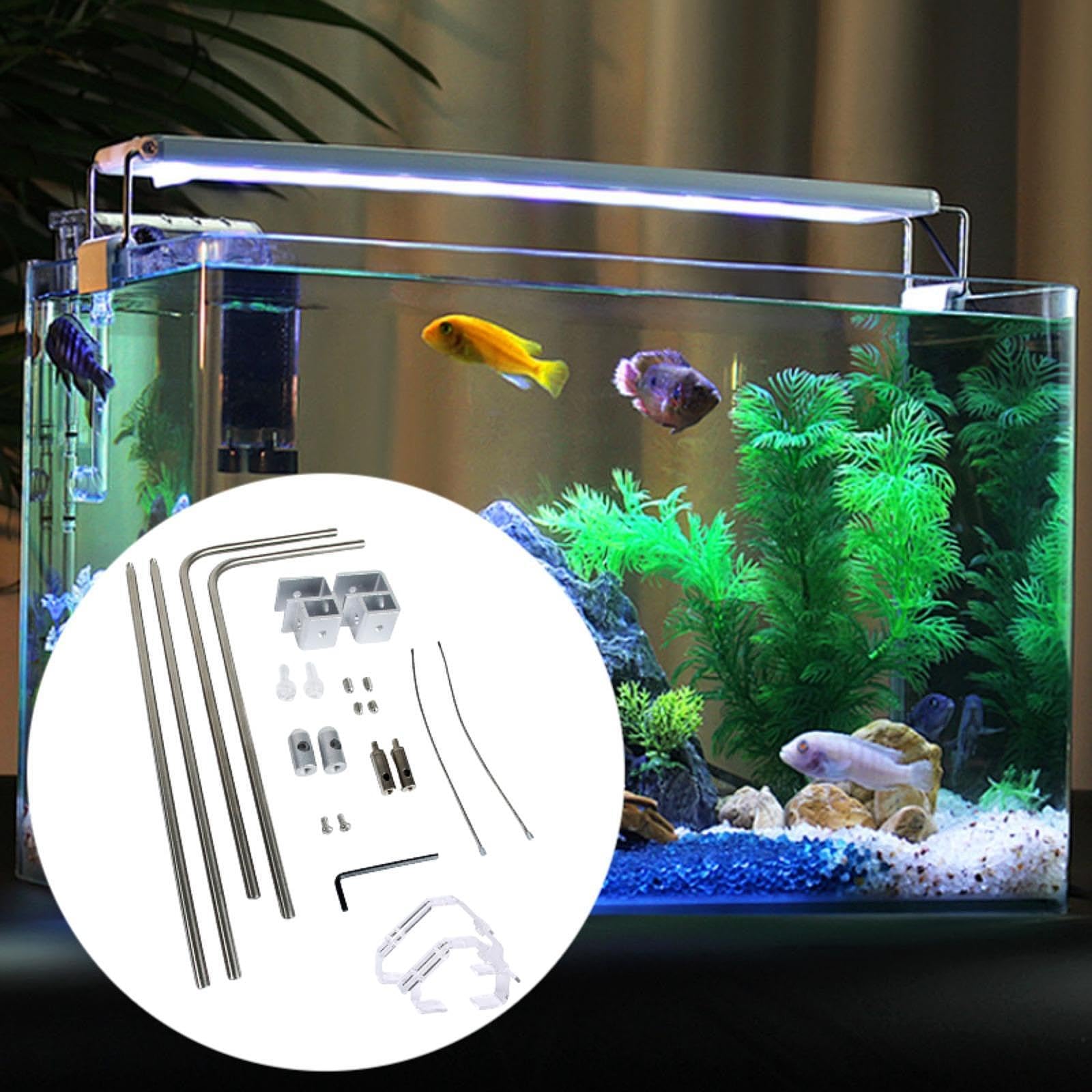Aquarium Lichthalter Aquarium Licht Bracket Aquarium LED Stand Höhenverstellbare Lampenhalterung Aus Aluminiumlegierung mit Modernem Design für Aquari