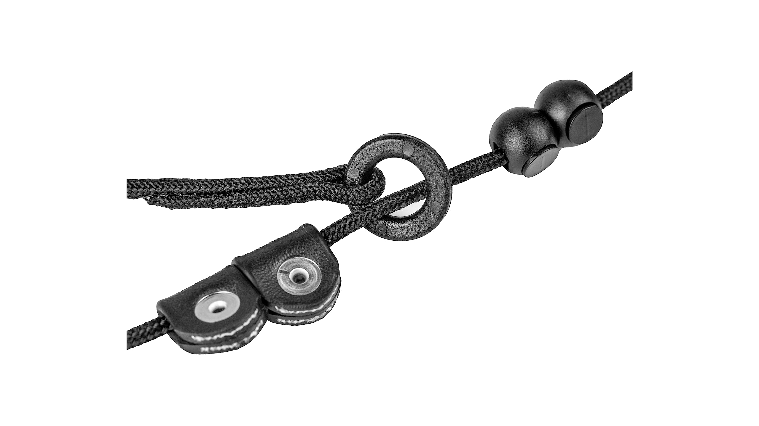 Smycz kontaktowa ze stopem, rozmiar: 6 mm x 1,1 m, czarna