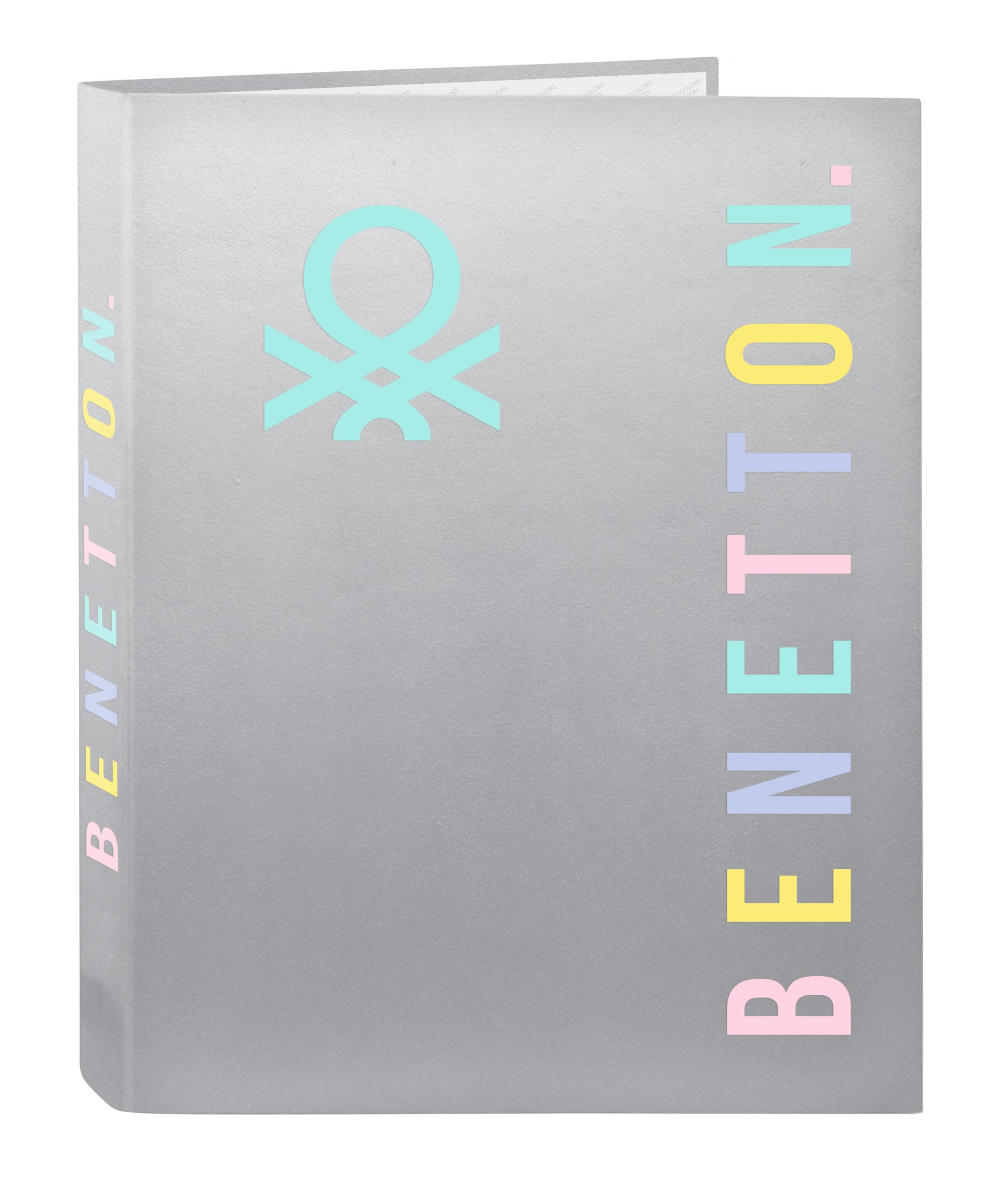Safta BENETTON Pop - Carpeta 4 Anillas De 35 Cm Con 100 Hojas A4