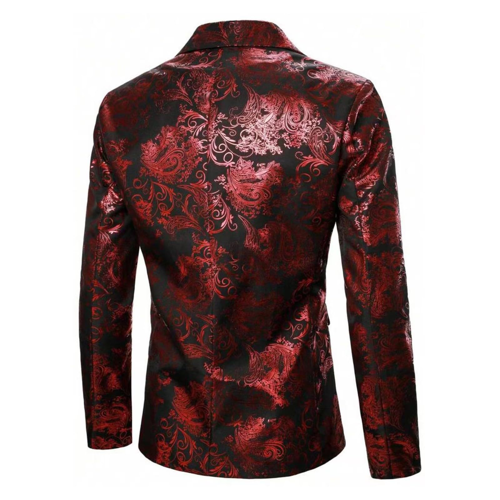 Giacca da uomo con motivo a fiori di anacardi e personalità alla moda