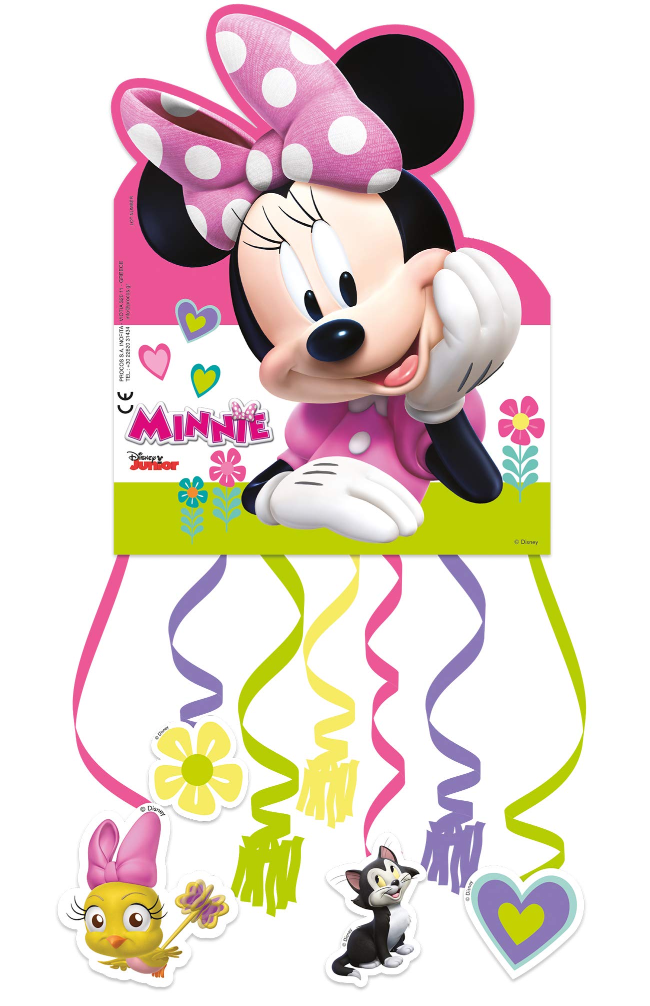 Bolle Di Sapone Bambini Pinata Minnie Happy Helpers 30cm - Multicolore Per Feste E Compleanni Divertimento Party Colorato