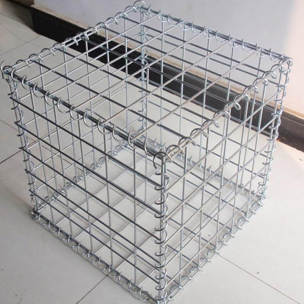 Modular Gabion โ 3x3" Mesh Galvanized Steel โ Small Cube 18x18x18"