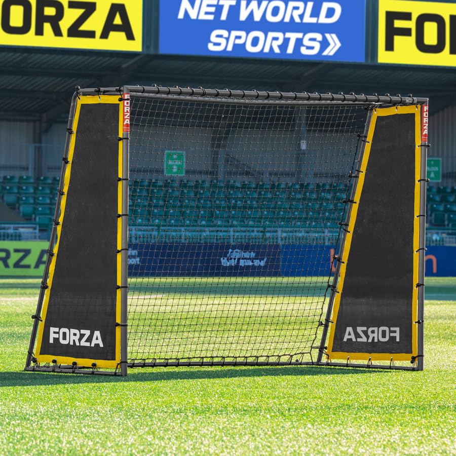 FORZA Steel42 Goal Rebounder Net Kit – Football Training Aid with Durable Double-Sided Net & Side Sheets for Solo Practice & Team Drills - GOAL NOT INCLUDED (8ft x 6ft)