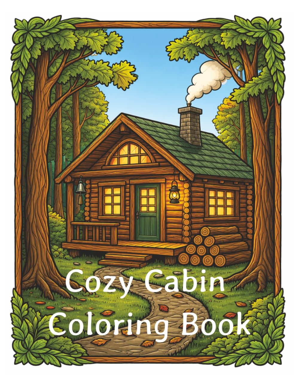 Cozy Cabin Coloring Book: Relaxing Rustic Retreats, Warm Interiors & Peaceful Nature Scenes