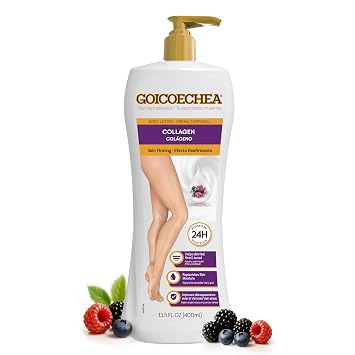 Goicoechea Skin Firming Cream with Collagen Elastin, 13.5 oz, 1-Pack | Body Lotion for Women, Skin Tightening Cream for Body, Red Fruit Extracts, 24H Hydration