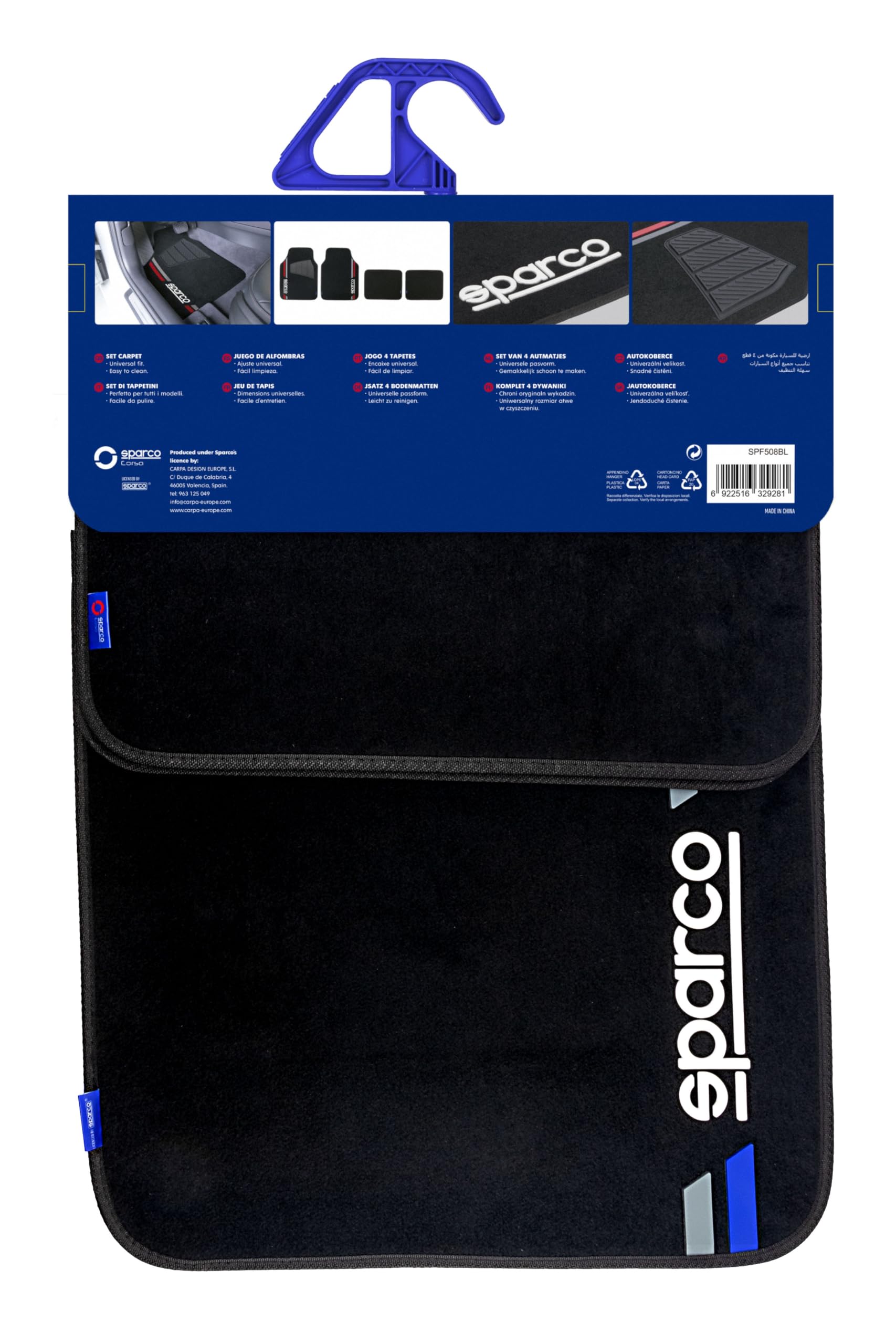 SPARCO SPCF508BL Corsa Rug Blue