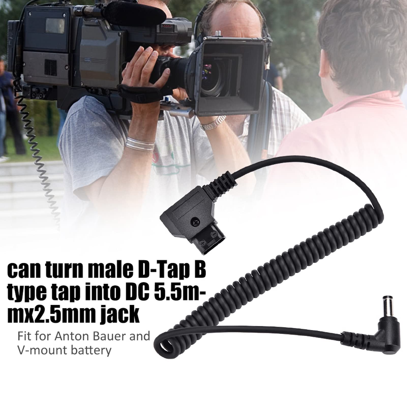 VBESTLIFE D-Tap Auf 2-Pin Adapterkabel - 1M Für 4K Kameras & V-Mount Akkus