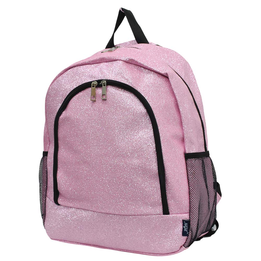 NGIL Canvas School Backpack (Glitter-Pink)